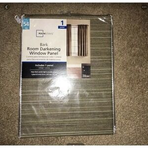 Mainstays room darkening‎ window panel Bark NIP, 42" X 54"